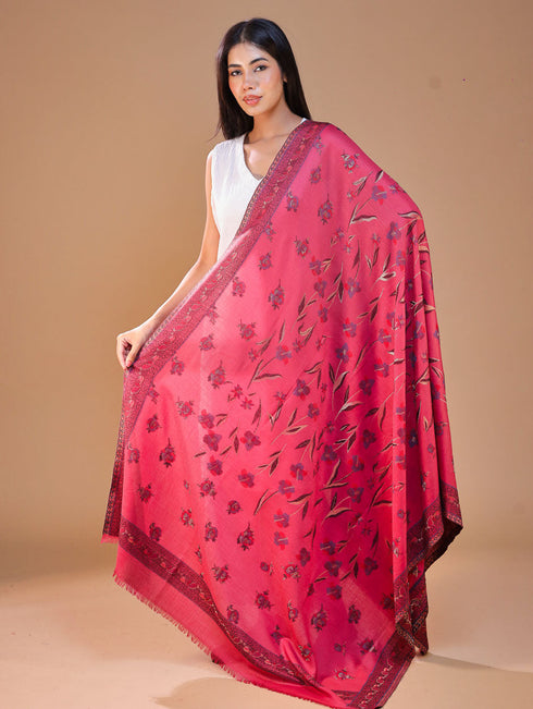 Women's Kani Floral Wool Shawl